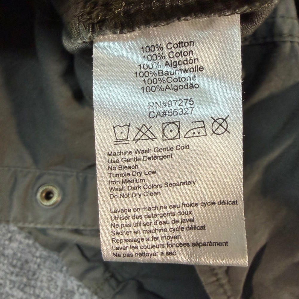 Fox Racing Women Olive Green Snap Front Utility Shirt Long Sleeve Moto Large - Picture 8 of 10